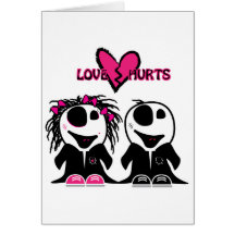 ZOMBIE LOVE HURTS CARDS