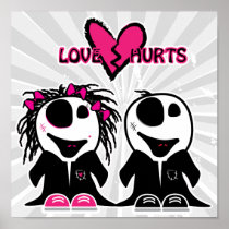 ZOMBIE LOVE HURTS POSTER