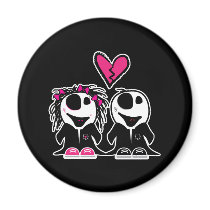 ZOMBIE LOVE REFRIGERATOR MAGNETS