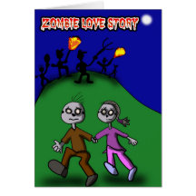 Zombie Love Story Card