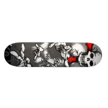 Zombie Moon & Skull Skateboard
