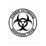 Zombie Outbreak Response Team (Biohazard) Postcards