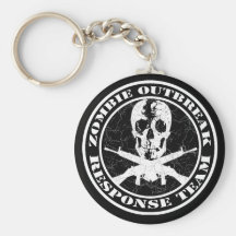 Zombie Outbreak Response Team Key Chain