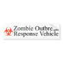 Zombie Outbreak Response Vehicle Bumper Sticker
