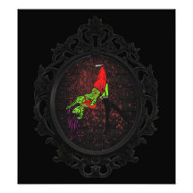 zombie pinup photo print