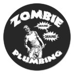 Zombie Plumbing Stickers