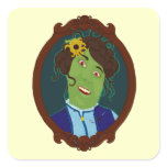 Zombie Portrait Square Sticker