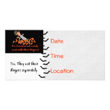 Zombie Question Photo Card Template