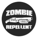 zombie repellent - the shotgun stickers