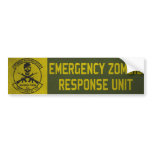 Zombie Response Unit Bumper Sticker bumper stickers