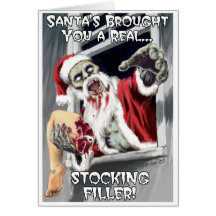 Zombie Santa Christmas Card