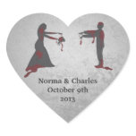 Zombie Save the Date Wedding Stickers