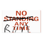 Zombie Sign, No Standing Anytime...Run business cards