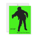 Zombie Silhouette invitations
