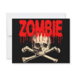 Zombie Skull Red invitations