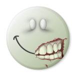 Zombie Smiley Face Magnet