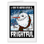 Zombie Snowman Greeting Card