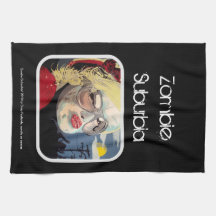 'Zombie Suburbia' American MoJo Kitchen Towel