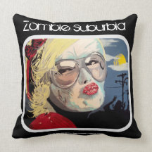 'Zombie Suburbia' (Throw) American MoJo Pillow