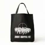 ZOMBIE SURVIVAL KIT - dark tote bags