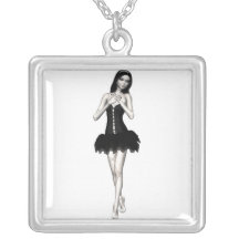 Zombie Suzy 1 - Halloween Doll Necklace