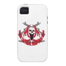 Zombie tactical red iPhone 4 covers