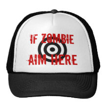 Zombie Target Trucker Hats