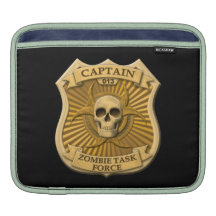 Zombie Task Force - Captain Badge Sleeves For iPads