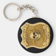 Zombie Task Force - Captain Badge Key Chains