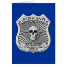 Zombie Task Force - Sergeant Badge Card