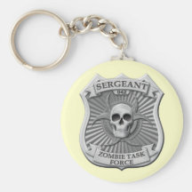 Zombie Task Force - Sergeant Badge Key Chains