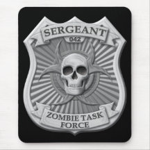 Zombie Task Force - Sergeant Badge Mousemat