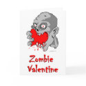 Zombie Valentine Greeting Card