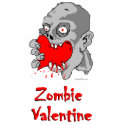 Zombie Valentine Ladies T-shirt