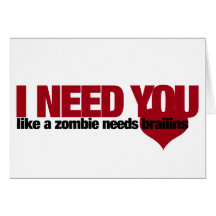 Zombie Valentines Day Cards