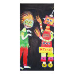 Zombie VS Robot art photo cards