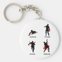 zombie walker crawler key chain