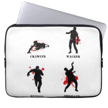 zombie walker crawler laptop computer sleeve