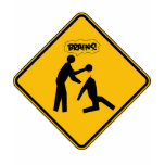 Zombie Warning Sign t-shirts