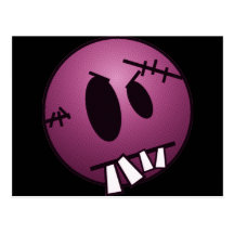 ZOMBIECON FACE - PINK POST CARD