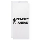 zombies ahead icon rack cards
