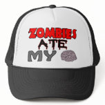 Zombies Ate My Brain hats