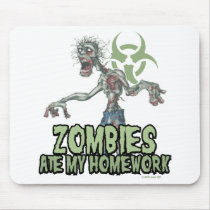 Zombies Ate My Homework Mousepads