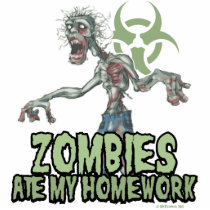 Zombies Ate My Homework Photo Cut Outs