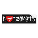 Zombies bumper stickers