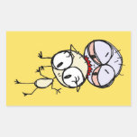 Zombies Eat Brains Rectangle Stickers
