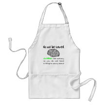 ZOMBIES EAT BRAINS T-SHIRTS AND GIFTS APRON