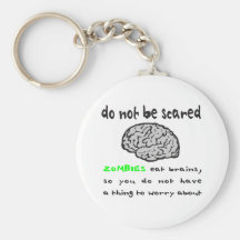 ZOMBIES EAT BRAINS T-SHIRTS AND GIFTS KEY CHAINS