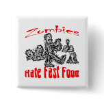Zombies Hate Fast Food buttons