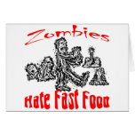 Zombies Hate Fast Food cards